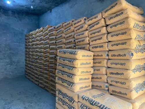 Cement Stock - Large inventory of cement bags
