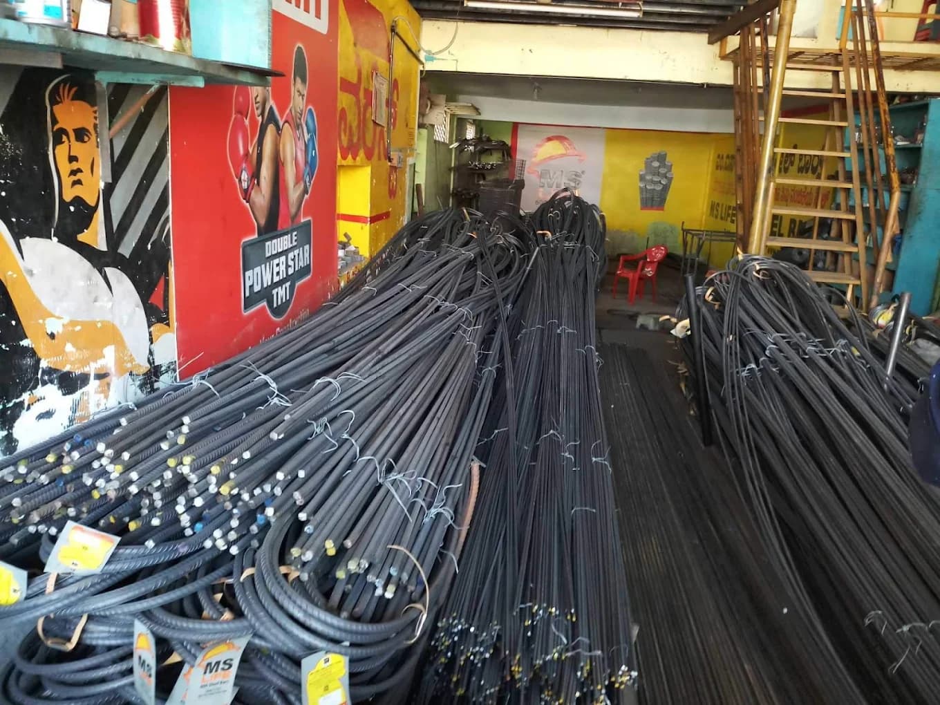 Warehouse Stock - Well-stocked inventory of construction materials